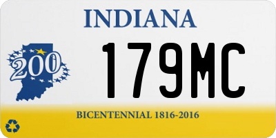 IN license plate 179MC