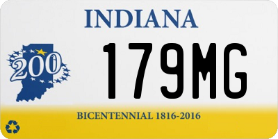 IN license plate 179MG
