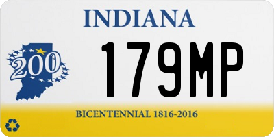 IN license plate 179MP