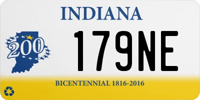 IN license plate 179NE