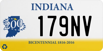 IN license plate 179NV