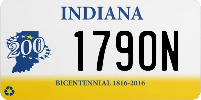IN license plate 179ON