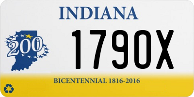 IN license plate 179OX