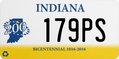 IN license plate 179PS