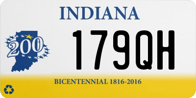 IN license plate 179QH