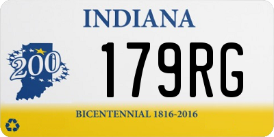 IN license plate 179RG