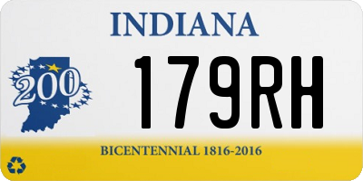 IN license plate 179RH