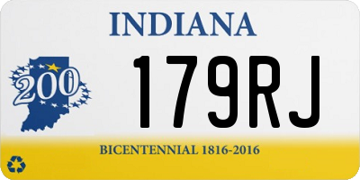 IN license plate 179RJ