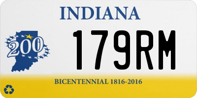 IN license plate 179RM