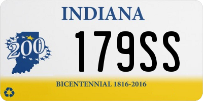 IN license plate 179SS