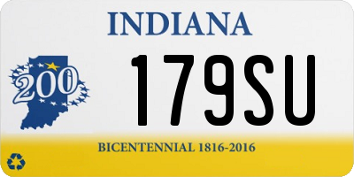 IN license plate 179SU