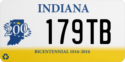 IN license plate 179TB