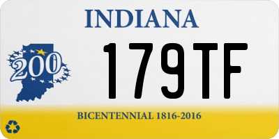 IN license plate 179TF