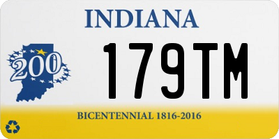 IN license plate 179TM