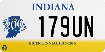 IN license plate 179UN