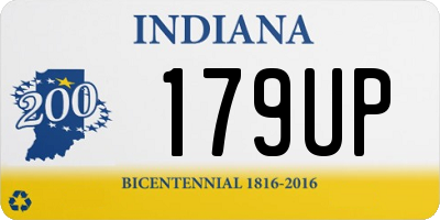 IN license plate 179UP