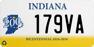 IN license plate 179VA