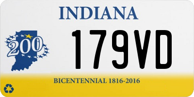 IN license plate 179VD
