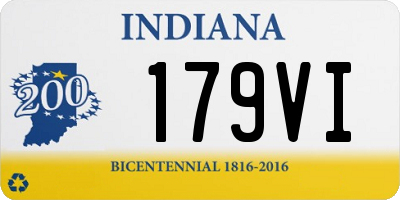 IN license plate 179VI