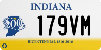 IN license plate 179VM