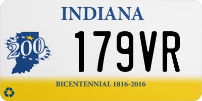 IN license plate 179VR