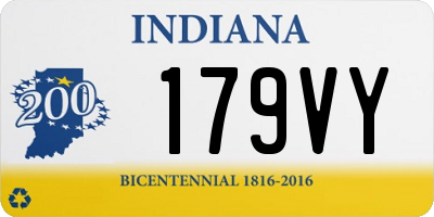 IN license plate 179VY