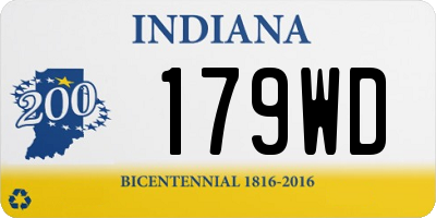 IN license plate 179WD