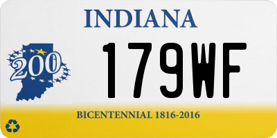 IN license plate 179WF