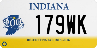 IN license plate 179WK