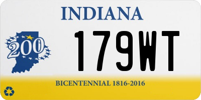 IN license plate 179WT