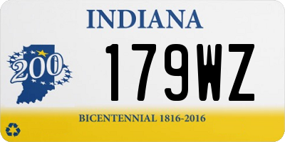 IN license plate 179WZ