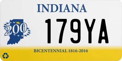 IN license plate 179YA