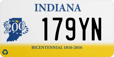 IN license plate 179YN