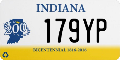 IN license plate 179YP