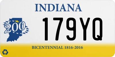 IN license plate 179YQ