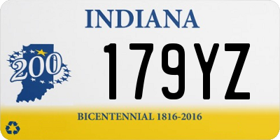 IN license plate 179YZ