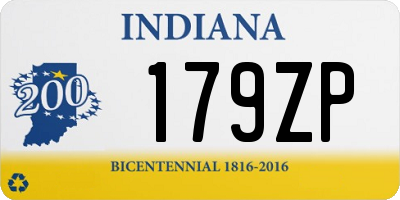 IN license plate 179ZP