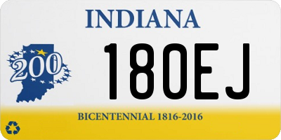 IN license plate 180EJ