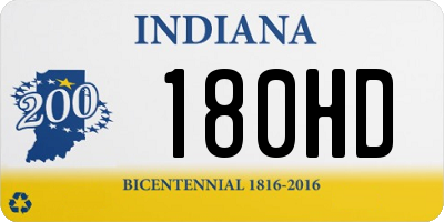 IN license plate 180HD