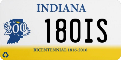 IN license plate 180IS