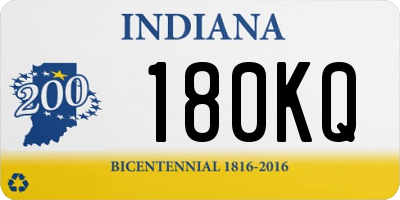 IN license plate 180KQ