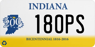 IN license plate 180PS