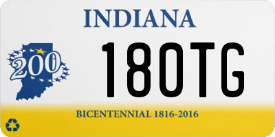 IN license plate 180TG