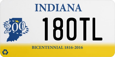 IN license plate 180TL