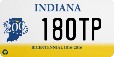 IN license plate 180TP