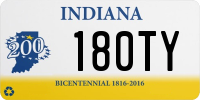 IN license plate 180TY