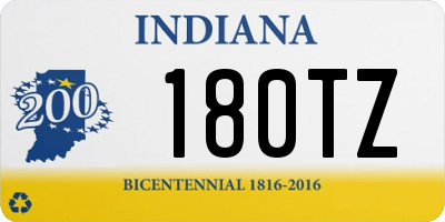 IN license plate 180TZ