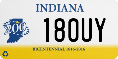 IN license plate 180UY