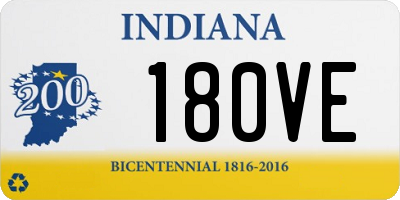 IN license plate 180VE