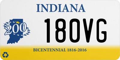 IN license plate 180VG